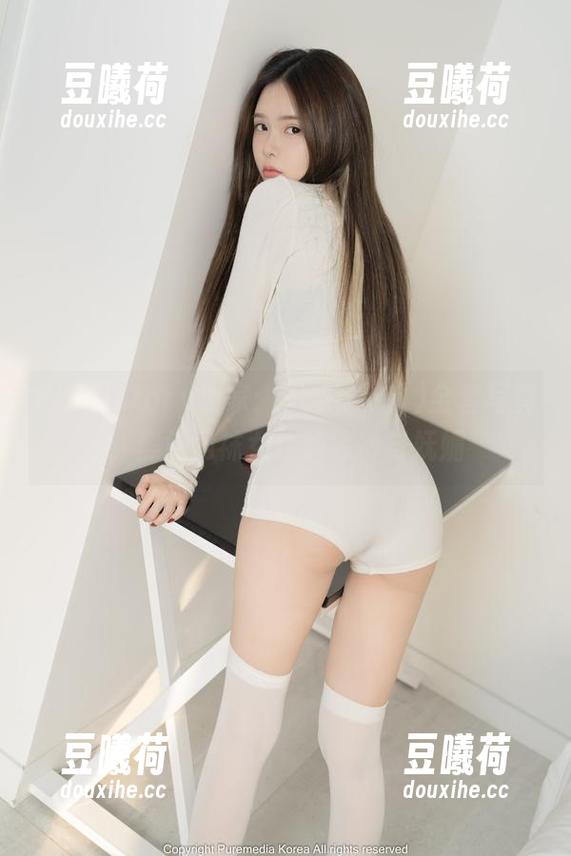 Bimilstory独家：Yuka(유카)全套写真，黑色网袜女仆的清冷与妩媚